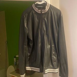 Zara XL Mens Black Bomber jacket